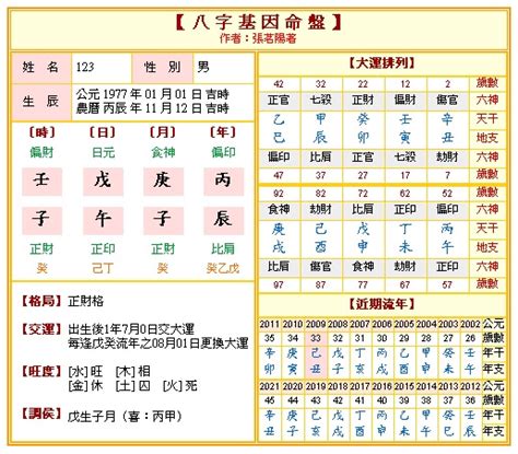 帶天命的八字|免費八字算命、排盤及命盤解說，分析一生的命運